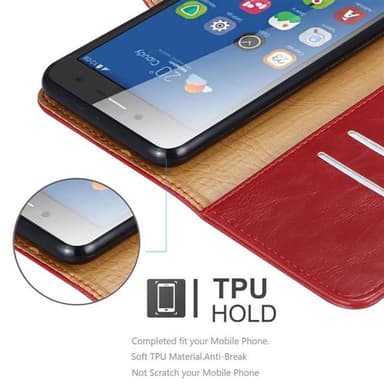 ZTE Blade L7 lommebokdeksel etui (rød)