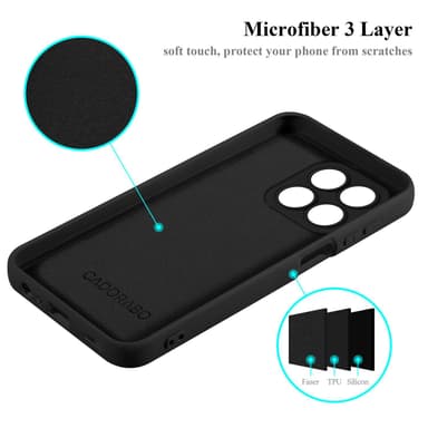 Honor x8a silikondeksel case (Svart)