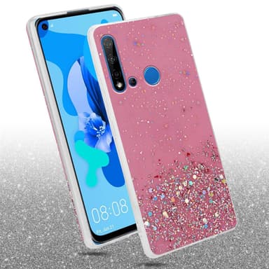 Huawei NOVA 5i / P20 LITE 2019 Silikondeksel Glitter