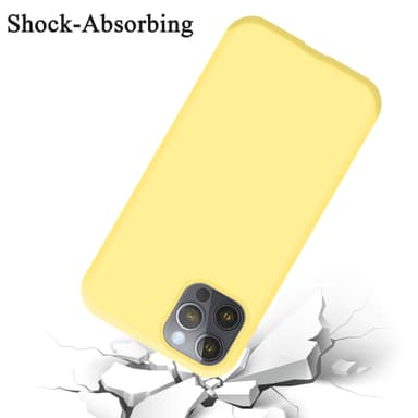 iPhone 13 PRO MAX silikondeksel case (gul)