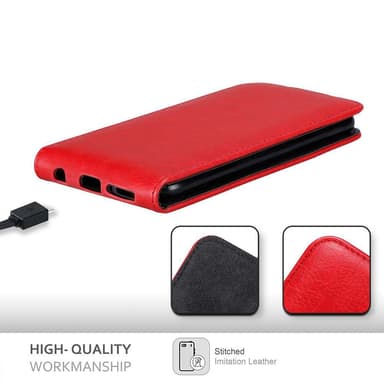 HTC Desire 12 PLUS deksel flip cover (rød)