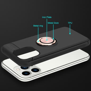 iPhone 14 PRO MAX silikondeksel cover (svart)