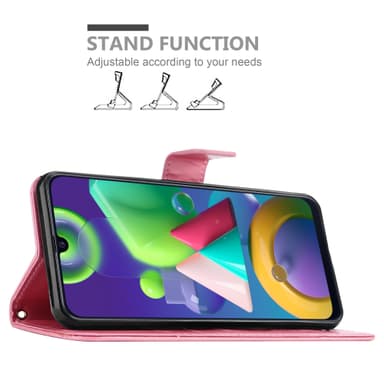 Samsung Galaxy M31 lommebokdeksel Blomster (rosa)