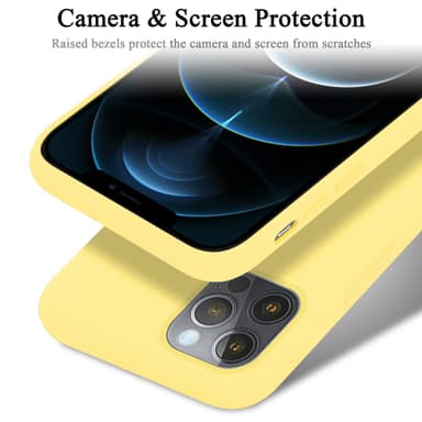iPhone 13 PRO MAX silikondeksel case (gul)