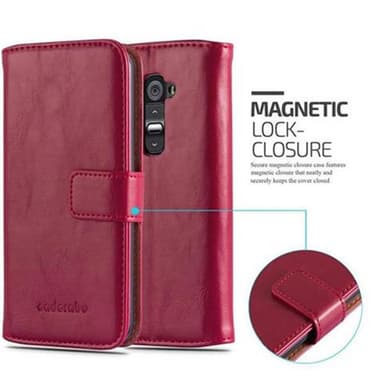 LG G2 lommebokdeksel etui (rød)