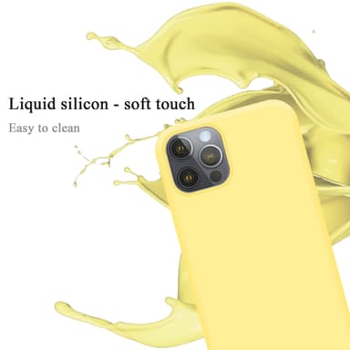 iPhone 13 PRO MAX silikondeksel case (gul)