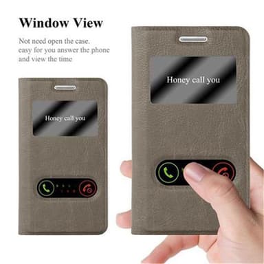 Samsung Galaxy S2 / S2 PLUS lommebokdeksel cover (brun)