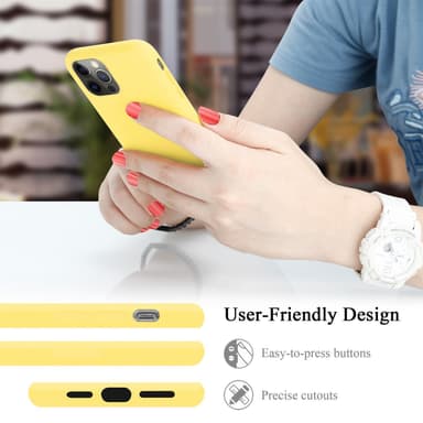 iPhone 13 PRO MAX silikondeksel case (gul)