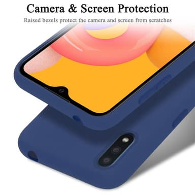 Samsung Galaxy A01 silikondeksel case (blå)