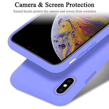 iPhone X / XS silikondeksel case (lilla)