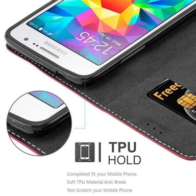 Samsung Galaxy GRAND PRIME Deksel Case Cover (rød)