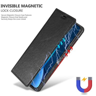 Xiaomi 12 PRO lommebokdeksel case (svart)