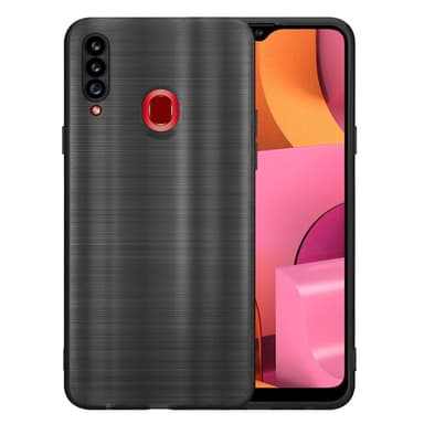 Samsung Galaxy A20s Silikondeksel Beskyttelse (svart)