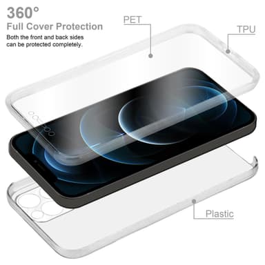 iPhone 13 Deksel 360 Case Cover (gjennomsiktig)