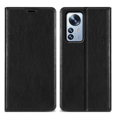 Xiaomi 12 PRO lommebokdeksel case (svart)