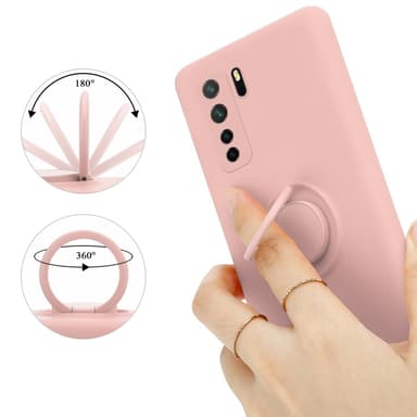 Deksel Huawei P40 LITE 5G / NOVA 7 SE Ring Case (rosa)