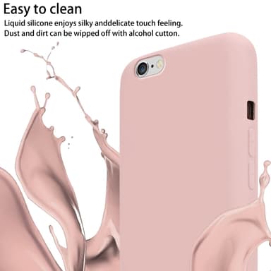 Deksel iPhone 6 / 6S med Halskjede (rosa)