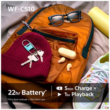Sony WF-C510 helt trådløse in-ear hodetelefoner (sort)