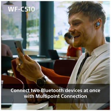 Sony WF-C510 helt trådløse in-ear hodetelefoner (gul)