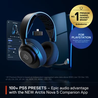 SteelSeries Arctis Nova 5 trådløst gaming headset (PS5)