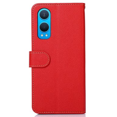 KHAZNEH OnePlus Nord CE4 Lite Lommebok-deksel - Rød/Svart