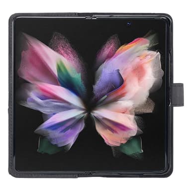BINFEN COLOR til Samsung Galaxy Z Fold6 5G PU lærveske med geometrisk mønster - svart