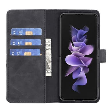 BINFEN COLOR til Samsung Galaxy Z Fold6 5G PU lærveske med geometrisk mønster - svart