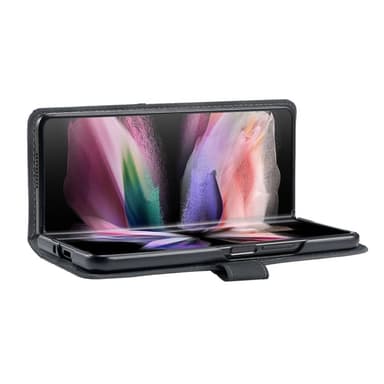 BINFEN COLOR til Samsung Galaxy Z Fold6 5G PU lærveske med geometrisk mønster - svart
