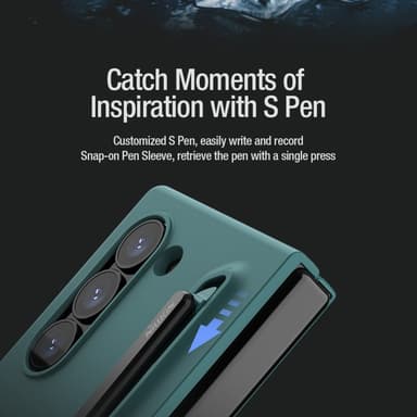 NILLKIN Flex Pure Folddeksel til Samsung Galaxy Z Fold6 5G Silikon+PC-telefonveske med styluspenn - svart