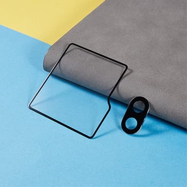 For Samsung Galaxy Z Flip6 5G herdet glassfilmsett Kameralinsebeskyttelse+liten skjermbeskytter