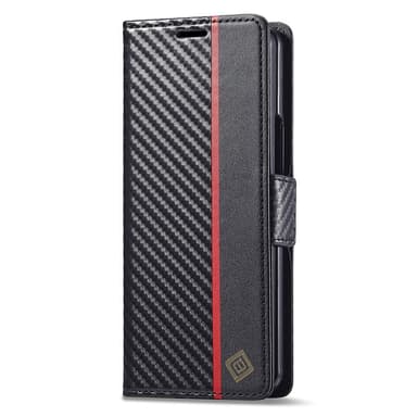 LC.IMEEKE til Samsung Galaxy Z Fold6 5G-deksel med karbonfiberstruktur og magnetisk lukking