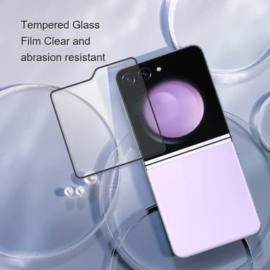 AMORUS til Samsung Galaxy Z Flip6 Skjermbeskyttere i Herdet Glass 2-Pack