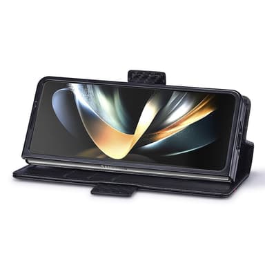 LC.IMEEKE til Samsung Galaxy Z Fold6 5G-deksel med karbonfiberstruktur og magnetisk lukking