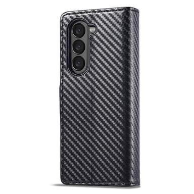 LC.IMEEKE til Samsung Galaxy Z Fold6 5G-deksel med karbonfiberstruktur og magnetisk lukking