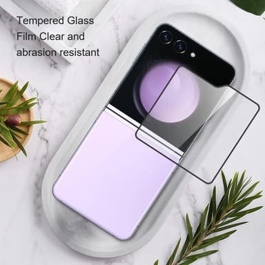 AMORUS til Samsung Galaxy Z Flip6 Skjermbeskyttere i Herdet Glass 2-Pack