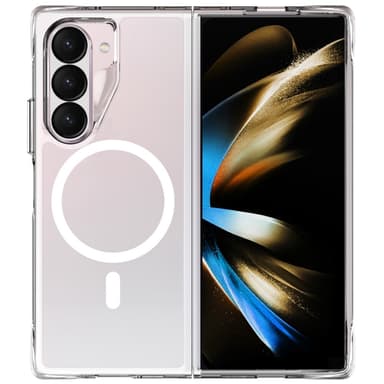 Til Samsung Galaxy Z Fold6 5G-deksel kompatibel med MagSafe gjennomsiktig telefonveske