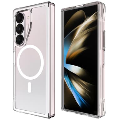 Til Samsung Galaxy Z Fold6 5G-deksel kompatibel med MagSafe gjennomsiktig telefonveske