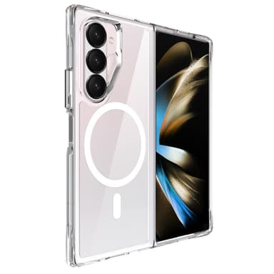 Til Samsung Galaxy Z Fold6 5G-deksel kompatibel med MagSafe gjennomsiktig telefonveske