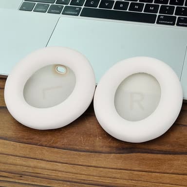 Erstatningsputer for øreputer som er kompatible med Anker Space One øreklokker Beige