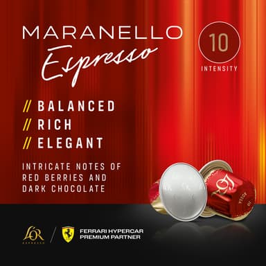 L’OR Maranello Espresso kaffekapsler (10-pakning)