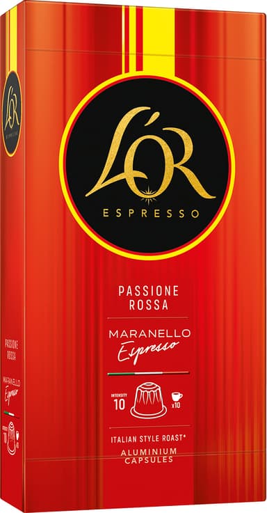 L’OR Maranello Espresso kaffekapsler (10-pakning)