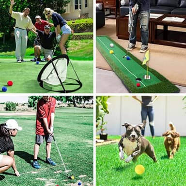 Mjuka elastiska golfbollar 10-pack Hvit
