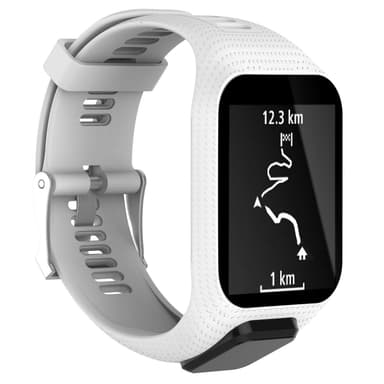 Silikonklokkerem for TomTom Smartwatch Hvit