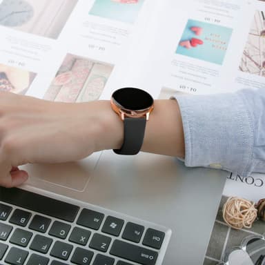 Silikonklokkerem for Samsung Galaxy Watch Active Sort 22 mm