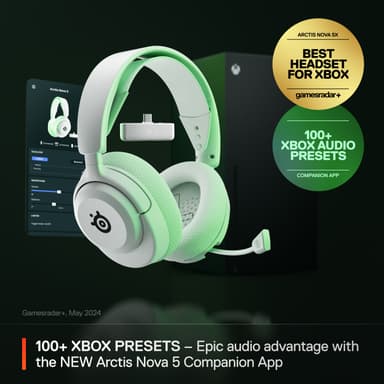 SteelSeries Arctis Nova 5 gaming headset (Xbox, hvit)