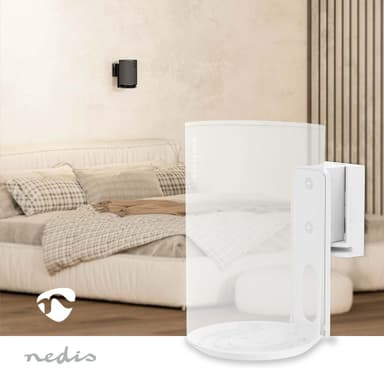 Nedis Speaker Mount | Kompatibel med: Sonos® Era100 | Vegg | 3 kg | Tilt / Vribar | Tiltbar | Roterbar | ABS / Metall | Hvit