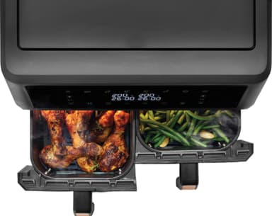 F&B Dual Zone airfryer 11L 34757 (sort)