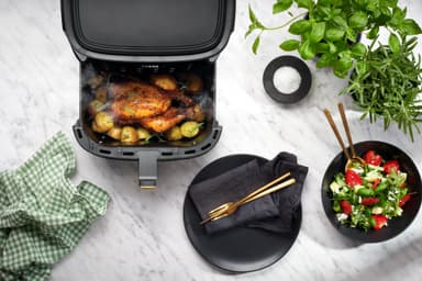F&B Digital Dual Heat airfryer 8L (sort)