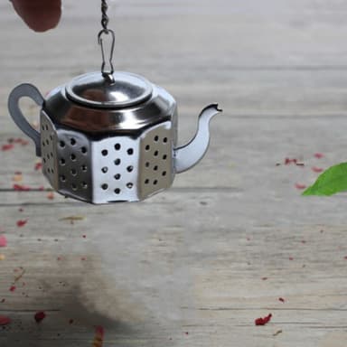 Te-infuser i rustfritt stål, tesil for løs te