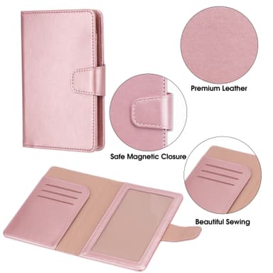 Reisedokumentkortholder Rosa